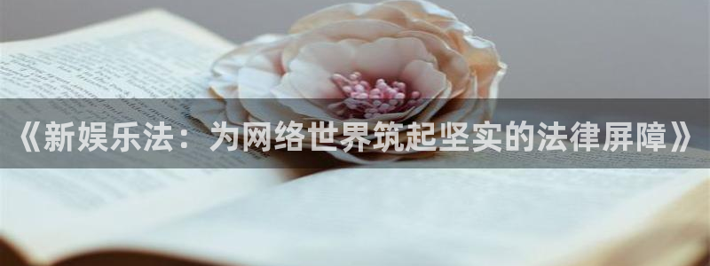 富邦娱乐：《新娱乐法：为网络世界筑起坚实的法律屏障》